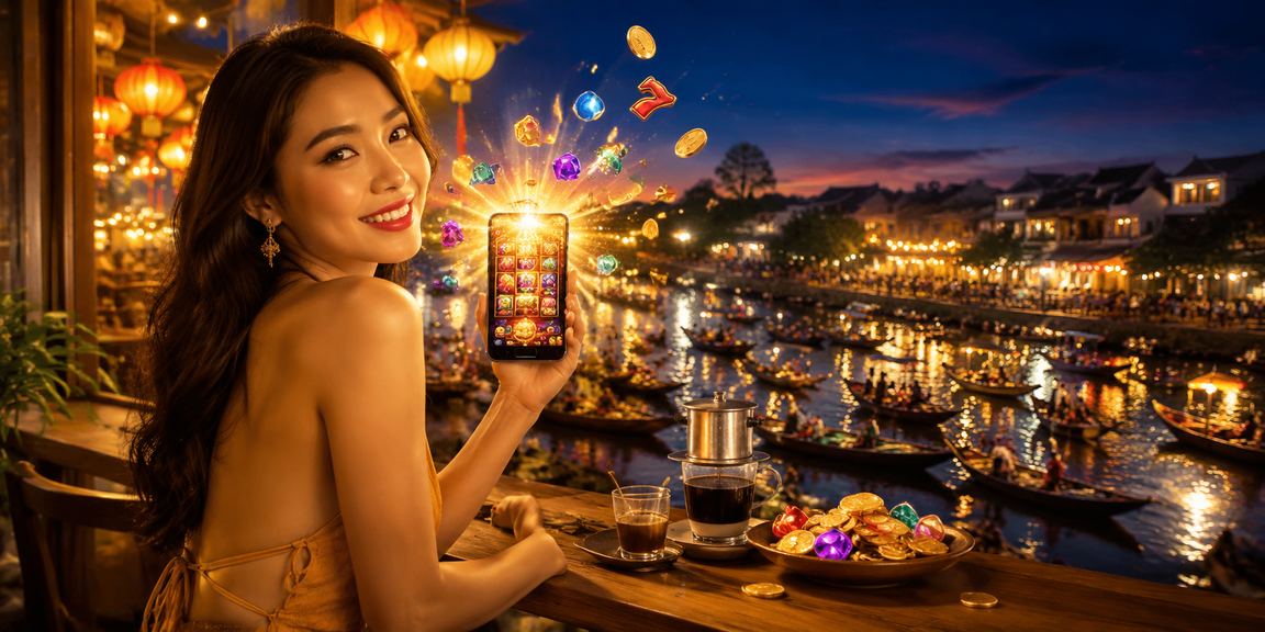 Khung cảnh chơi slot tại Cần Thơ với cà phê Việt